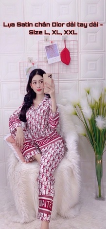 Bộ pijama satin TDQD có size