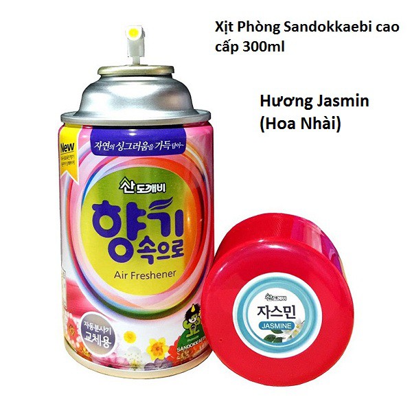 Thùng 27 chai xịt thơm phòng khử mùi Sandokkaebi Hàn Quốc 300ml