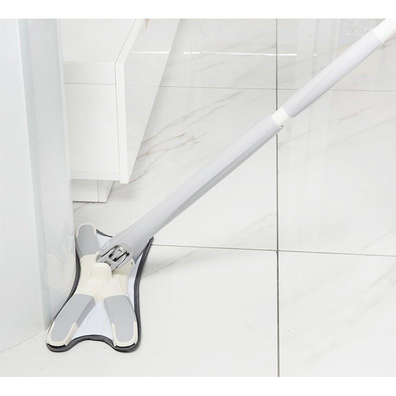Cây Lau Nhà Thông Minh Đầu Chổi Lau Nhà Chữ X Tự Vắt Xoay 360 Độ