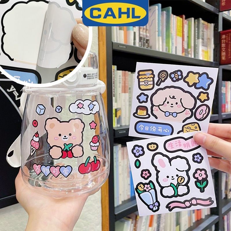 Miếng Dán Trang Trí Nhật Ký/Nhật Ký Hình Động Vật Hoạt Hình Dễ Thương DIY