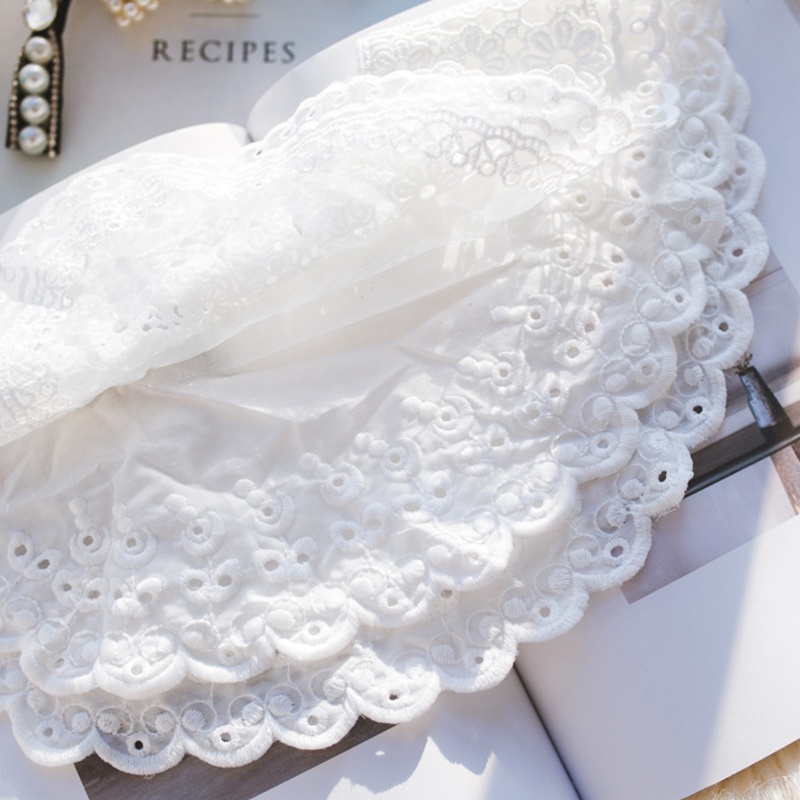 Vòng Cổ Ren 3 Lớp Thêu Hoa Phong Cách Lolita Ngọt Ngào Cho Nữ