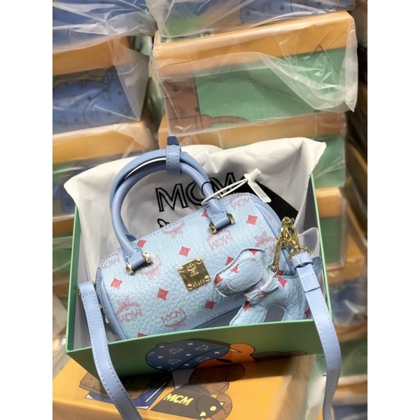 - Túi trống mini  M•see•M  Fullbox kèm charm siêu cưng-màu xanh trẻ trung