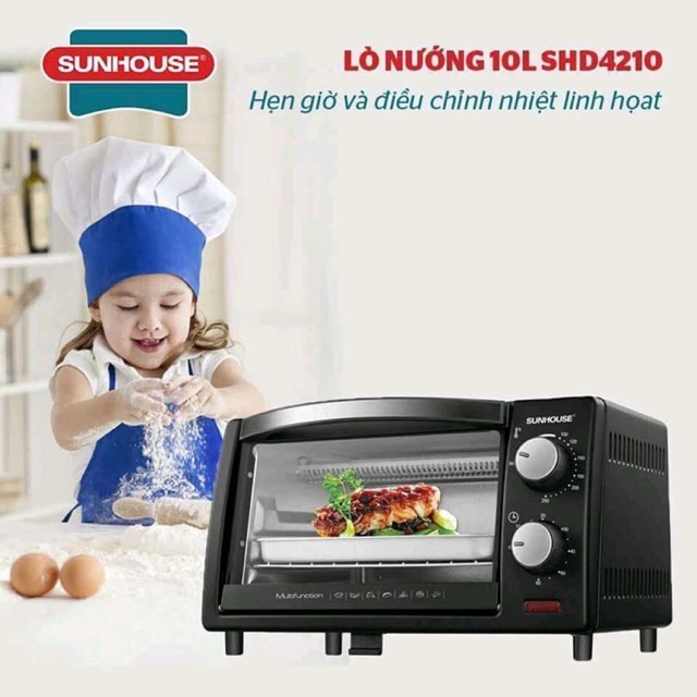 Lò nướng Sunhouse 10l