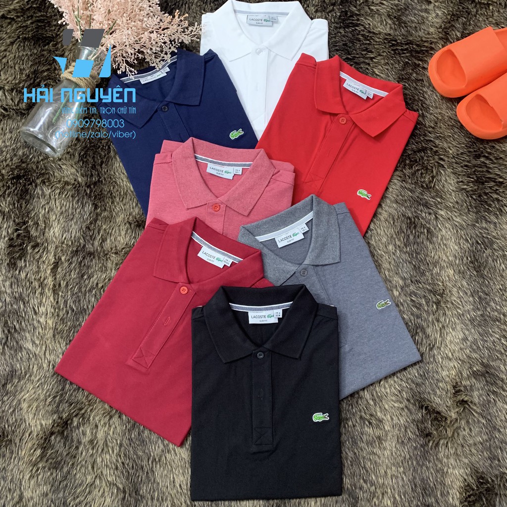 Áo thun polo cá sấu cotton cao cấp dành cho Nam (Hàng Xuất Khẩu)