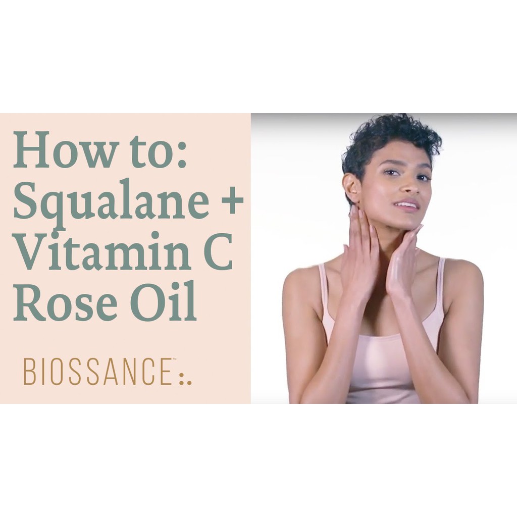 Dầu Dưỡng hữu cơ Biossance Squalane + Vitamin C Rose Oil