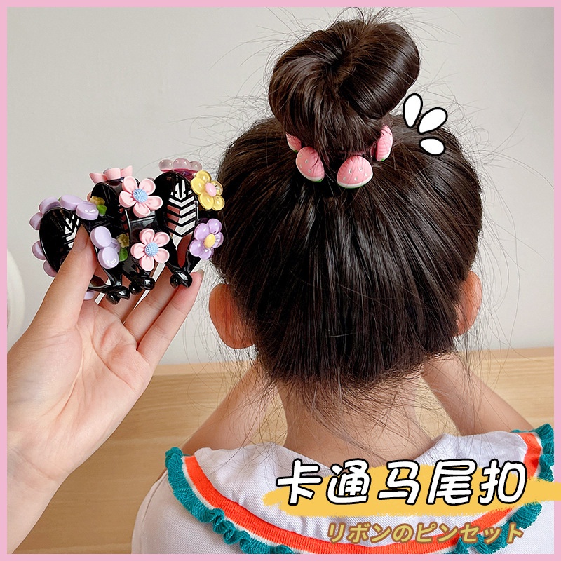 Kẹp Tóc Đuôi Ngựa Cố Định Hình Cá Mập Thời Trang Mùa Hè Cho Bé Gái
