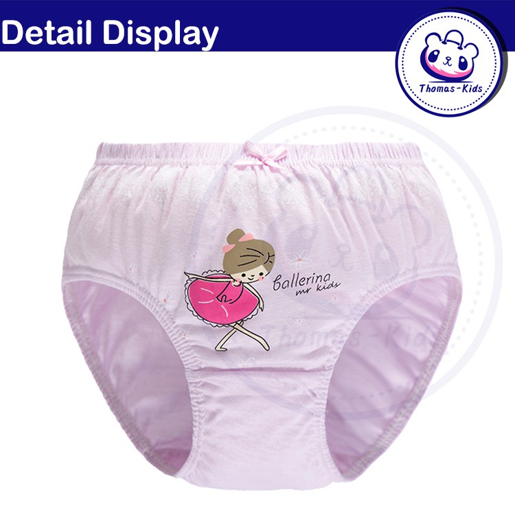 Quần lót Cotton thoáng khí cho bé gái 3-12 tuổi B146