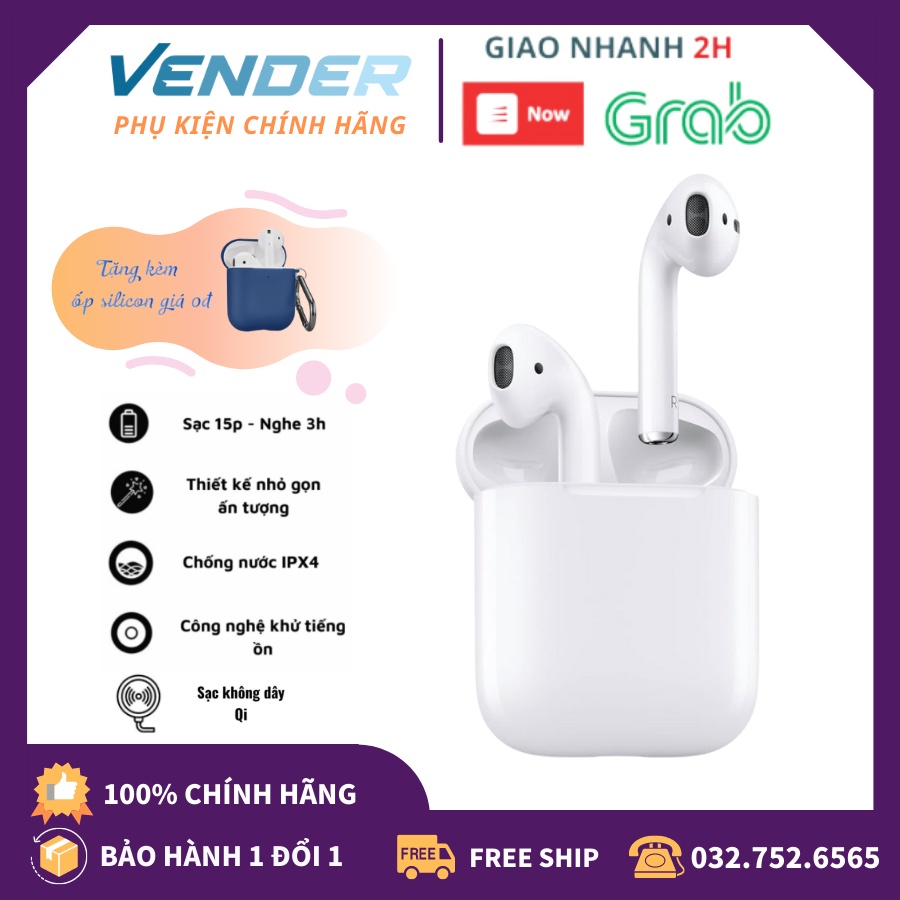 Tai Nghe Bluetooth TWS 2 - Bản Cao Cấp Nhất - Đầy Đủ Tất Cả Các Chức Năng - Có Micro - Sạc ko dây - Tặng Vỏ Silicon