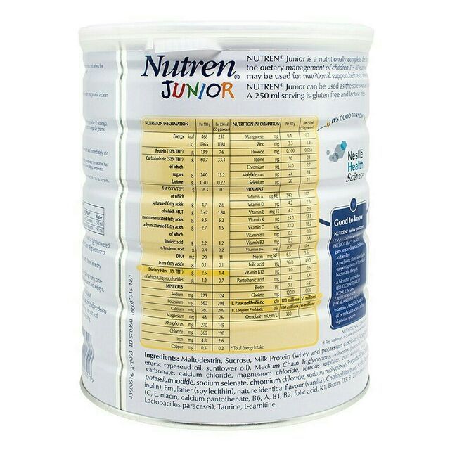 1 hộp sữa Nutren Junior 800g date 4.2023