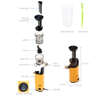 Máy Ép Chậm Mini, Máy Ép Chậm Trái Cây AVA JR-319 ( Chính Hãng Bảo Hành 12 Tháng )