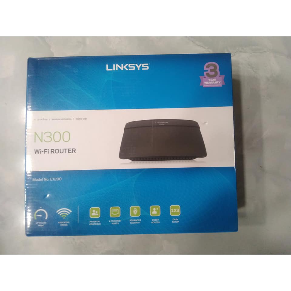 Linksys E1200 N300 WiFi Router hàng chính hãng giá khuyến mãi. | BigBuy360 - bigbuy360.vn
