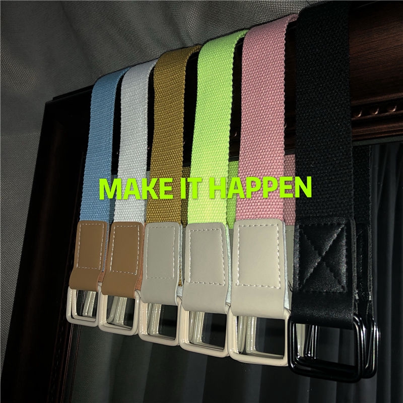 Thắt Lưng Khóa Đôi In Chữ Cá Tính