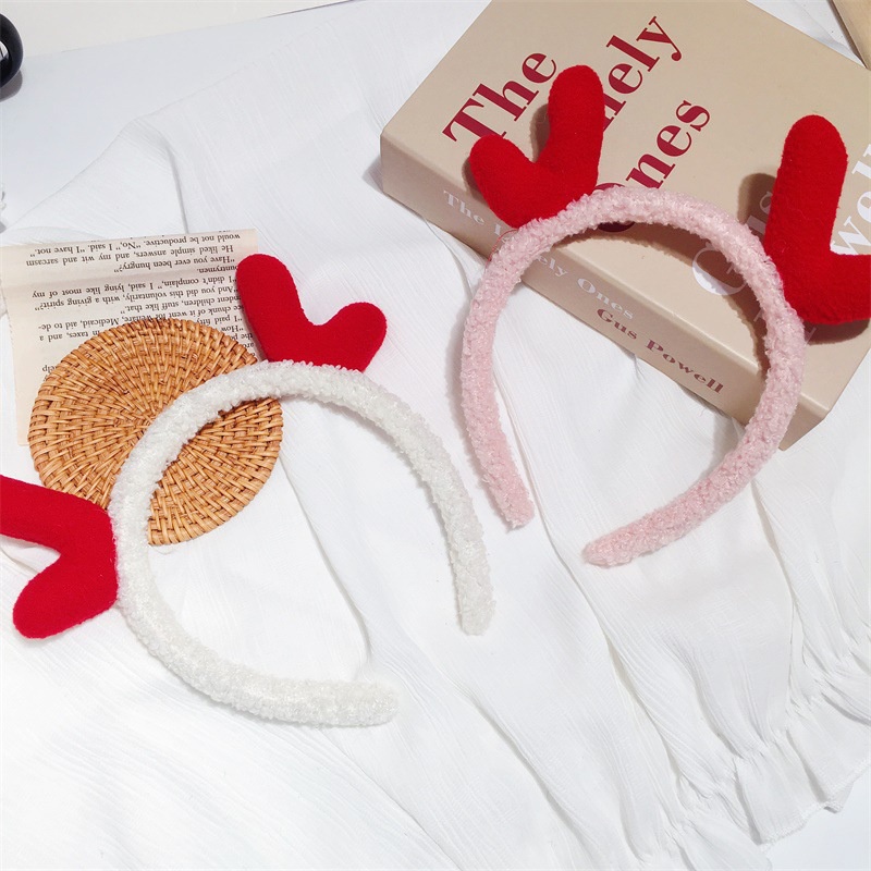 Băng Đô Cài Tóc Hình Sừng Hươu Dễ Thương Cho Nữ