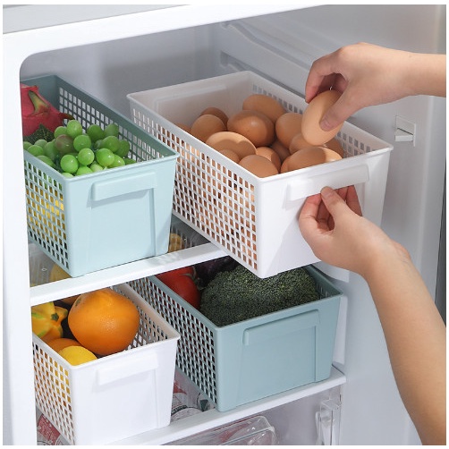 Giỏ đựng đồ đa năng hình chữ nhật lữu trữ thực phẩm đồ ăn nhẹ