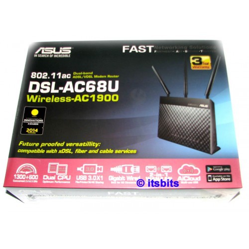 Phát wifi ASUS DSL-AC68U chuẩn AC1900