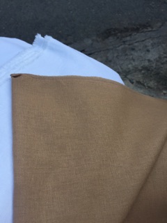 Vải linen bột màu cafe sữa.