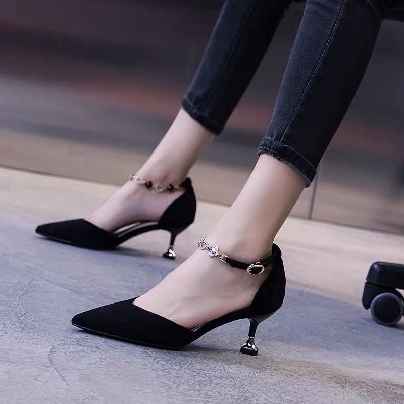 Giày cao gót cài dây thời trang gợi cảm dành cho nữ