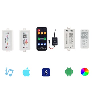 Bộ điều khiển dây đèn led thông minh kết nối bluetooth sp105e sp106e sp107e sp108e sp110e ws2811 ws2812 dc5-24v