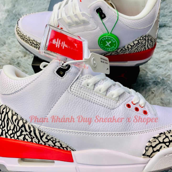 [Pkdsneaker25] Giày Nike Air Jordan 3 Retro hall of fame Katrina 136064-116