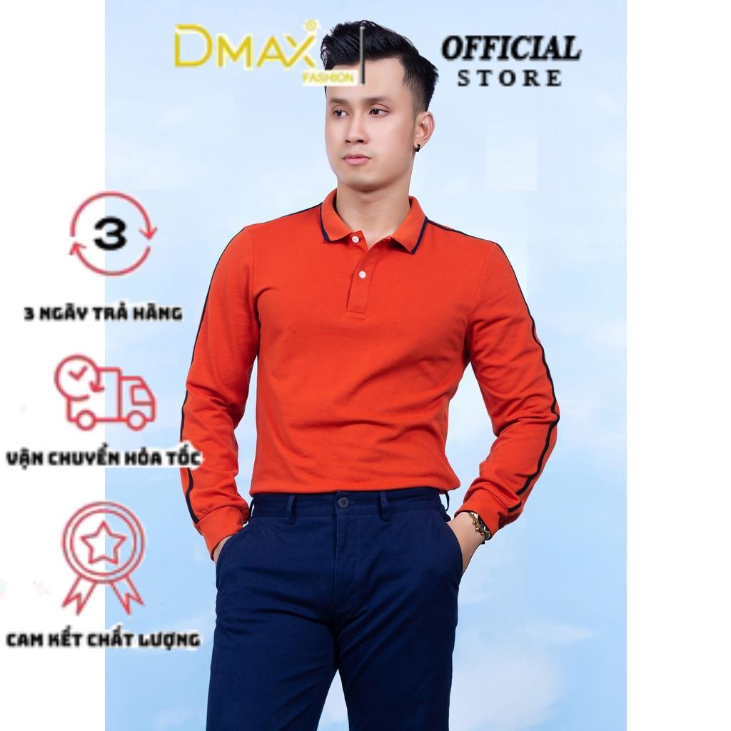 Áo Polo Nam Dài Tay Thêu Chữ D Cam đất PL0S120
