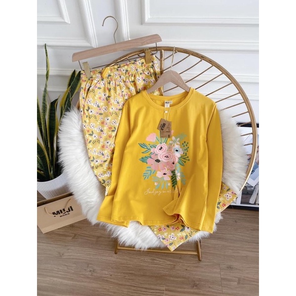 Bộ mặc nhà áo hoa | BigBuy360 - bigbuy360.vn