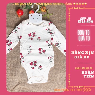 Bodysuit/Bodychip/Áo liền thân dài tay Old navy cho bé gái, hoa nhí