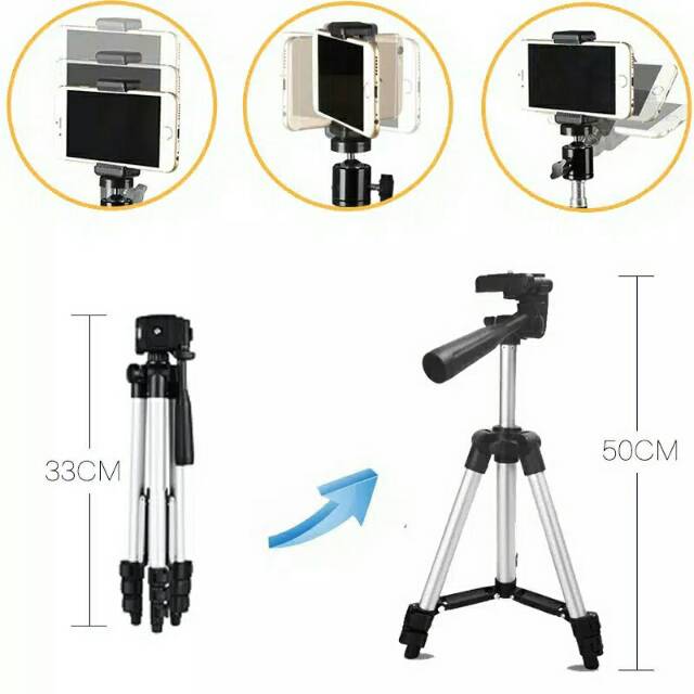 Giá Đỡ Ba Chân 3110 + Kẹp Micro + Bộ Chia Âm Thanh Tiện Dụng | BigBuy360 - bigbuy360.vn