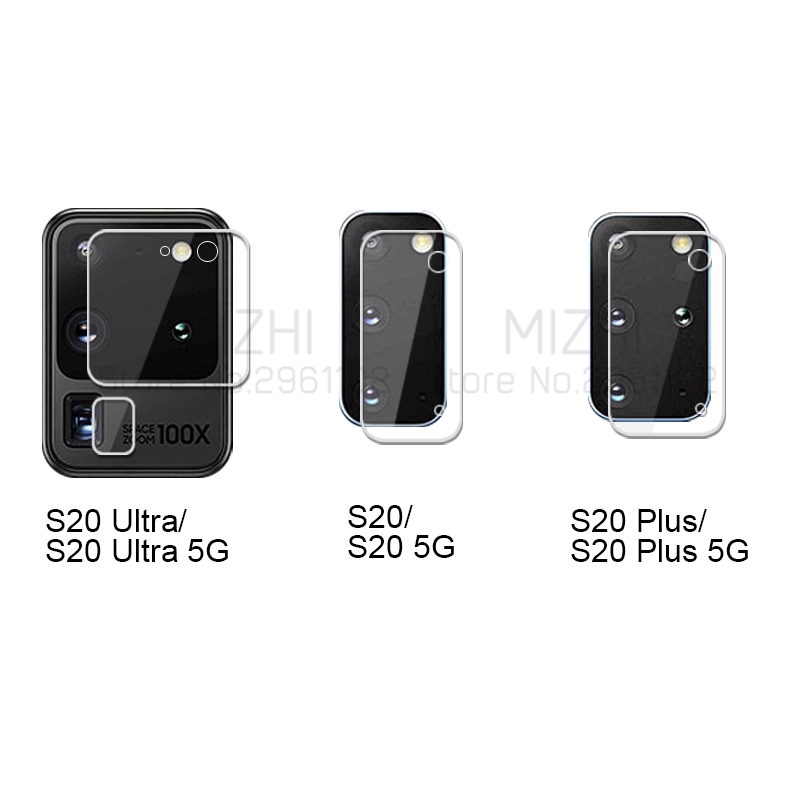 Set 5 Miếng Dán Cường Lực Bảo Vệ Camera Sau Cho Điên Thoại Samsung Galaxy S20 Plus