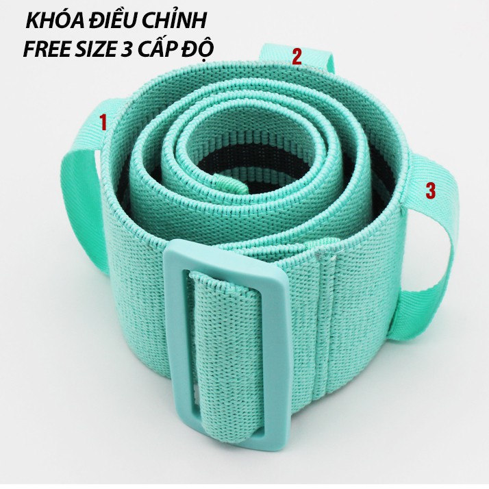 Dây miniband tập mông Aolikes kháng lực, dây miniband vải tập gym có khóa điều chỉnh Heria Store