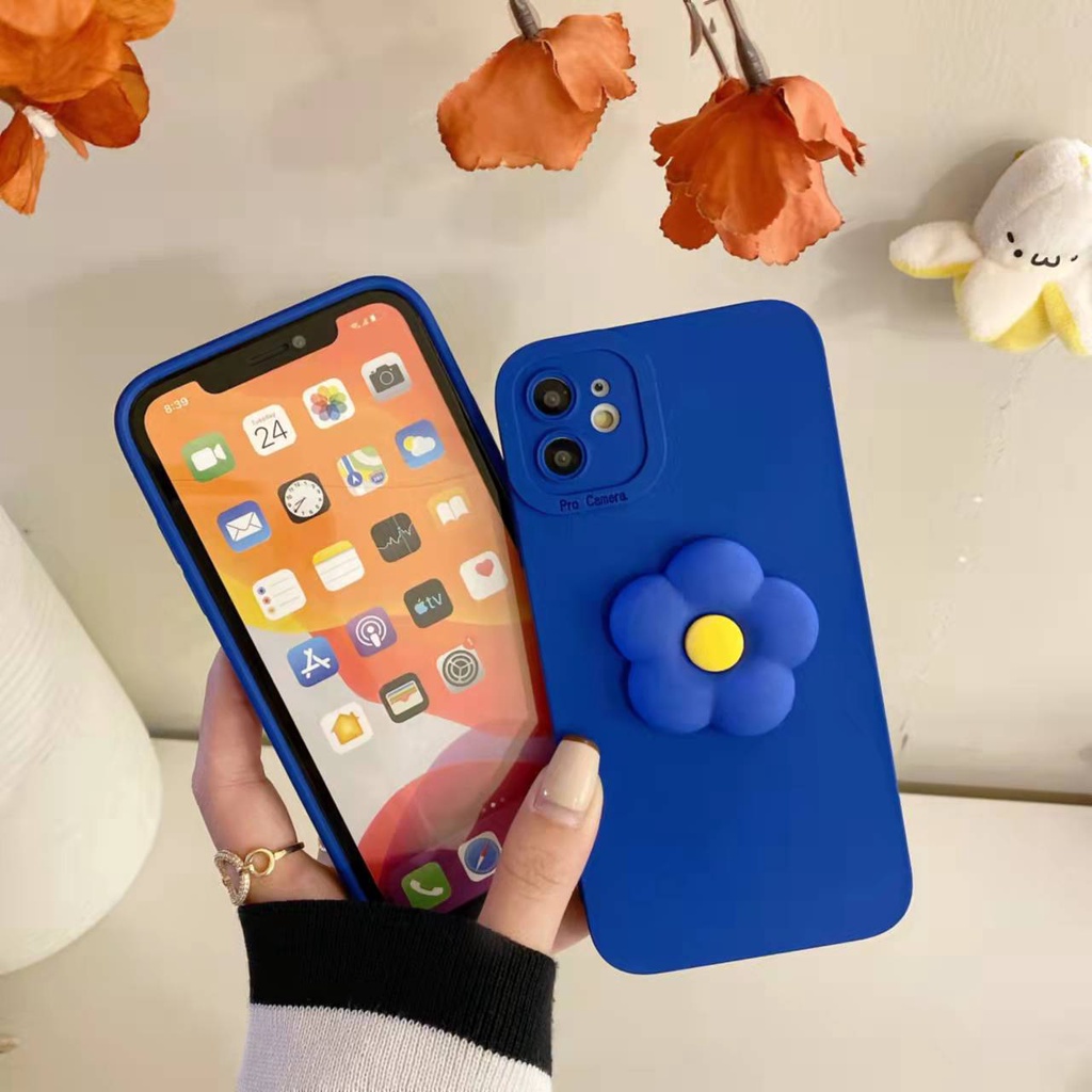 Ốp lưng VIVO Y21 V20 Y11 Y20 Y12S Y12A Y50 Y30 Y12 Y91C V11i Y15 S1 Y51 V9 V15 Pro Thời trang DIY 3D Floral Silicone Phone Case