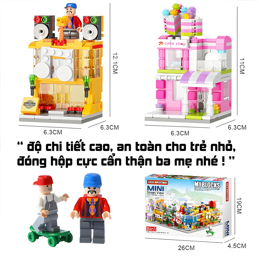 Bộ Đồ Chơi Mô Hình Lắp Ráp Tạo Hình Cửa Hàng Cho Mẹ Và Bé | Ezpc