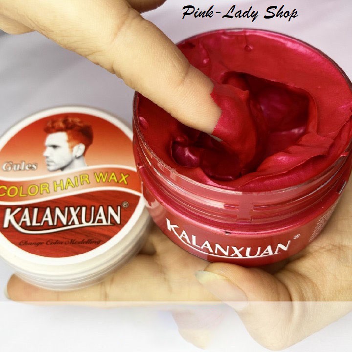 Sáp Nhuộm Tóc Màu Đỏ Đổi Màu Tóc Tạm Thời KALANXUAN 100Ml/Hộp