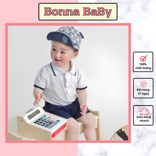 Quần áo bé trai bonna, quần áo trẻ em áo chất cá xấu, quần kaki dày dặn , mặc ở nhà, đi chơi SBD01,SBD02