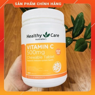 Healthy Care Vitamin C 500mg Chewable 500 viên chính hãng Úc mẫu mới 2022