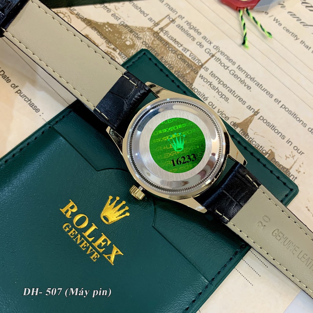 Đồng hồ nam Rolex mặt tròn classic dây da cao cấp bảo hành 12 tháng DH507 Shop404 | BigBuy360 - bigbuy360.vn