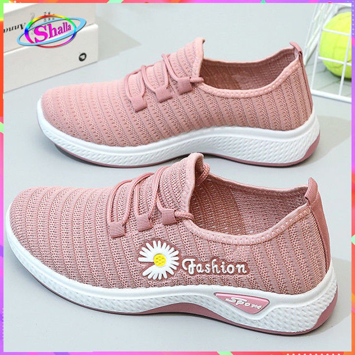 Giày Sneakers dạo phố nữ cổ thấp hoa cúc thời trang mẫu mới  Shalla