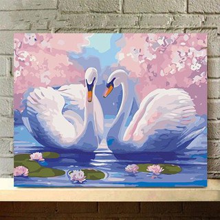 Tranh sơn dầu số hóa tự tô màu theo số có khung - [358] THIÊN NGA (40*50)