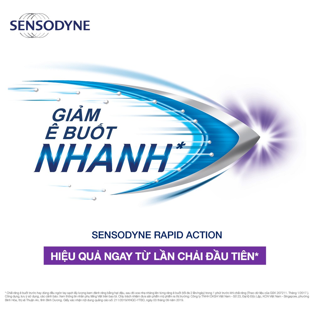 Bộ 4 kem đánh răng Sensodyne Rapid Action 100G/tuýp