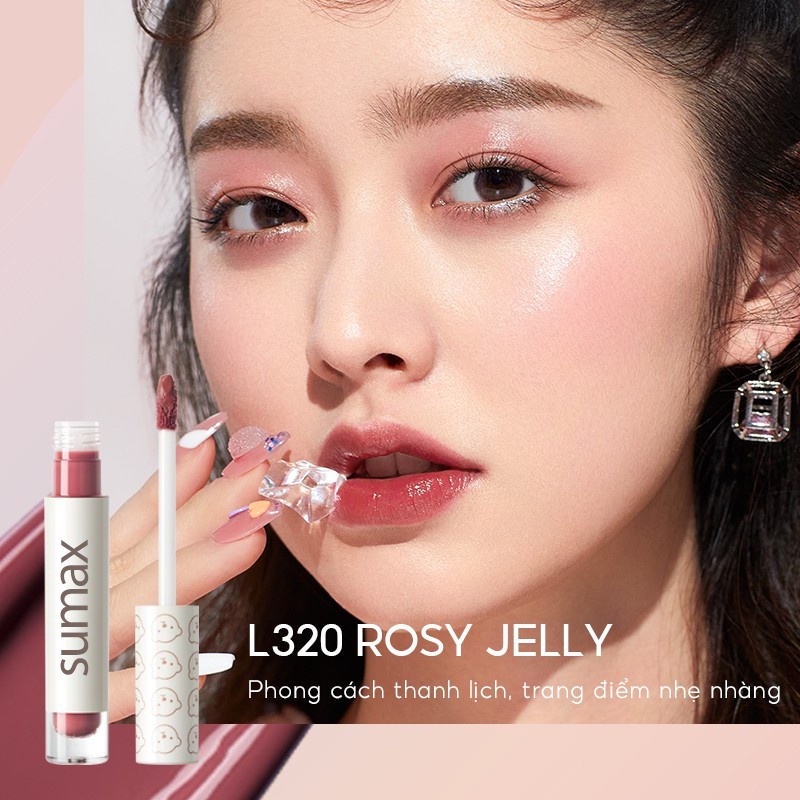 Son bóng SUMAX dưỡng ẩm lâu trôi màu hồng dễ thương chất lượng cao 2.5g | BigBuy360 - bigbuy360.vn