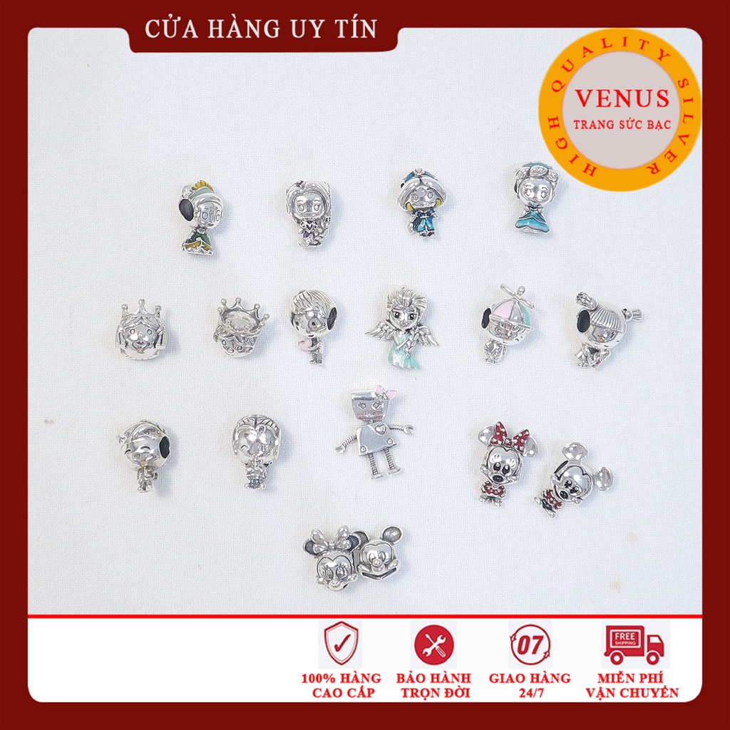 Charm bạc đeo vòng cho bé- Hàng cao cấp- Trang sức bạc Venus