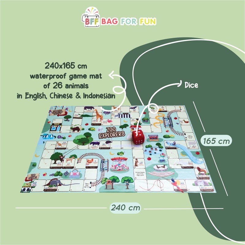 Trò Chơi Board Game Zoo Explorers - Animal Giant Vui Nhộn