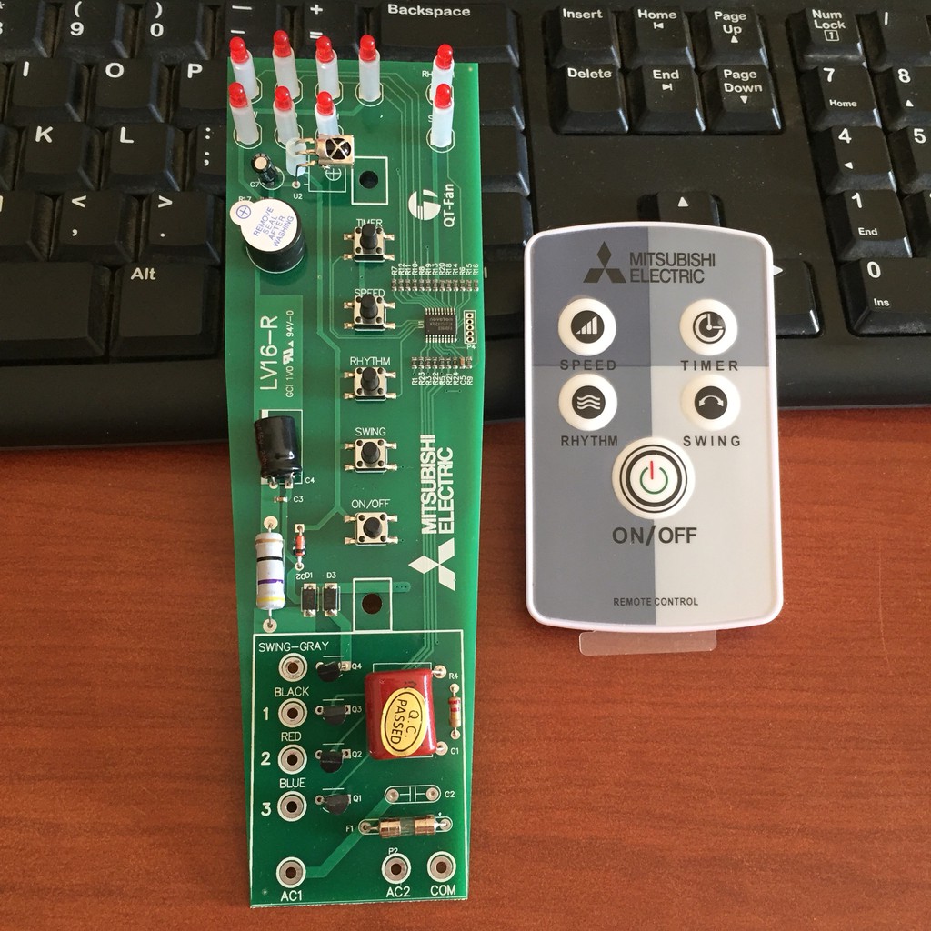 Bộ mạch quạt + điều khiển quạt cây Mitsubishi LV16-R...