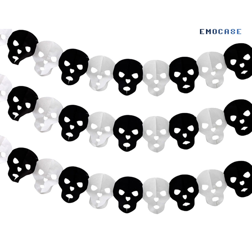 Dải Băng Trang Trí Tiệc Halloween 300cm Chủ Đề Nhện Dơi Bí Ngô