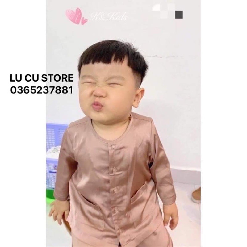 Áo bà ba cho bé trai bé gái  chất lụa siêu mát