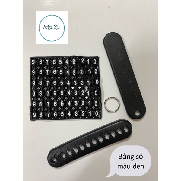 Móc khoá bảng số điện thoại chống thất lạc dành cho ô tô xe máy ChiChi
