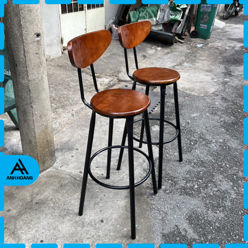 🔥 Ghế cao 75cm ngồi quầy bar dùng cho ban công, chụp ảnh, decor mới 💯