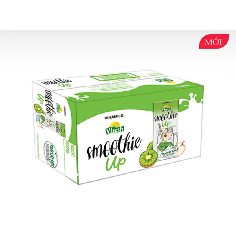 THÙNG 48 HỘP NƯỚC TRÁI CÂY SỮA VFRESH SMOOTHIE 180ML