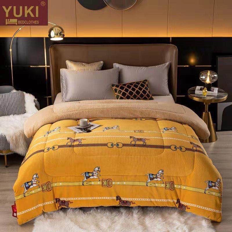 CHĂN NỈ LÔNG CỪU YUKY DÀY ĐẸP HÀNG NHẬP CAO CẤP