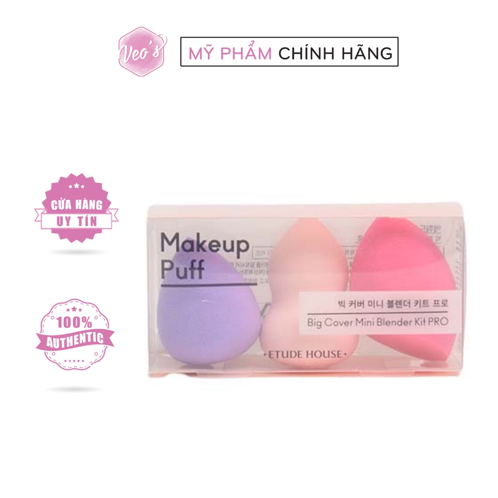 BỘ 3 MÚT TÁN NỀN ETUDE HOUSE BIG COVER MINI BLENDER KIT PRO – 3PCS