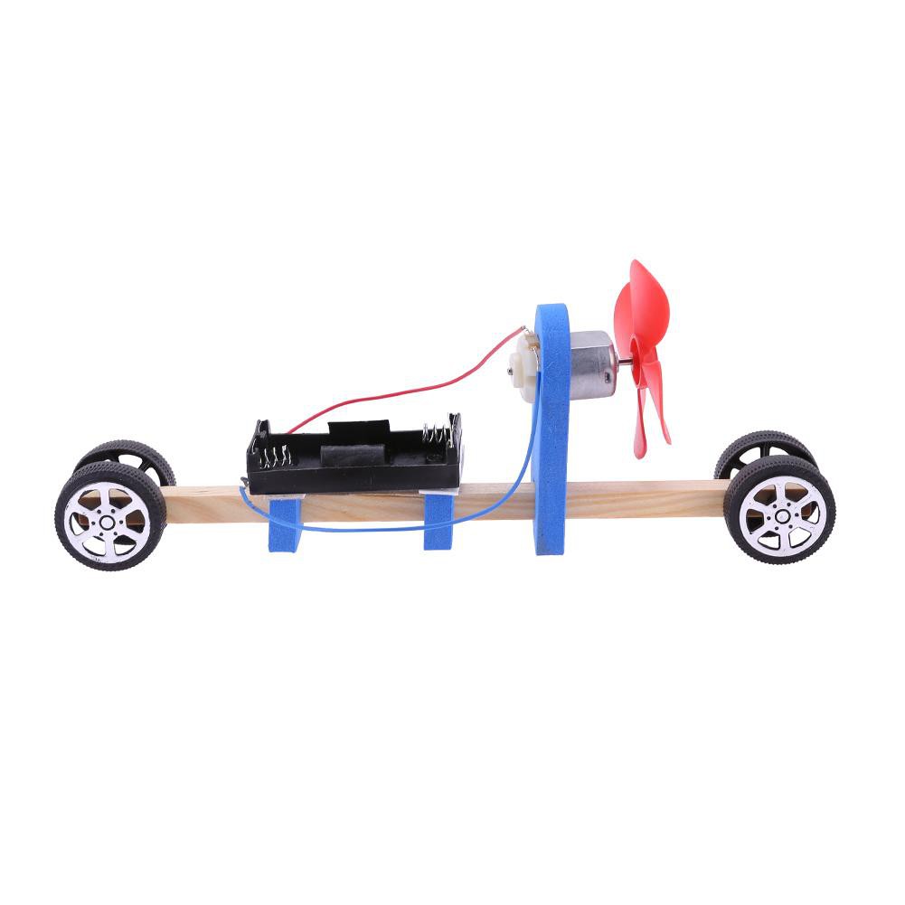 High Alloet Speed Change Racing Wooden Car Kid DIY Assembled Toy Aerodynamic Car Material Tool